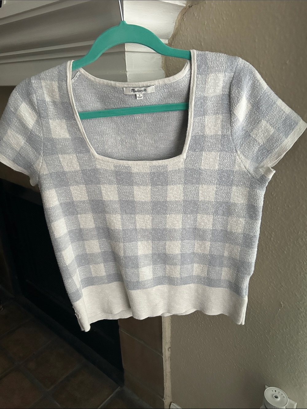 Madewell Gingham Sweater shirt